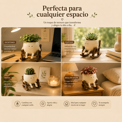 Maceta Mecedora Feliz